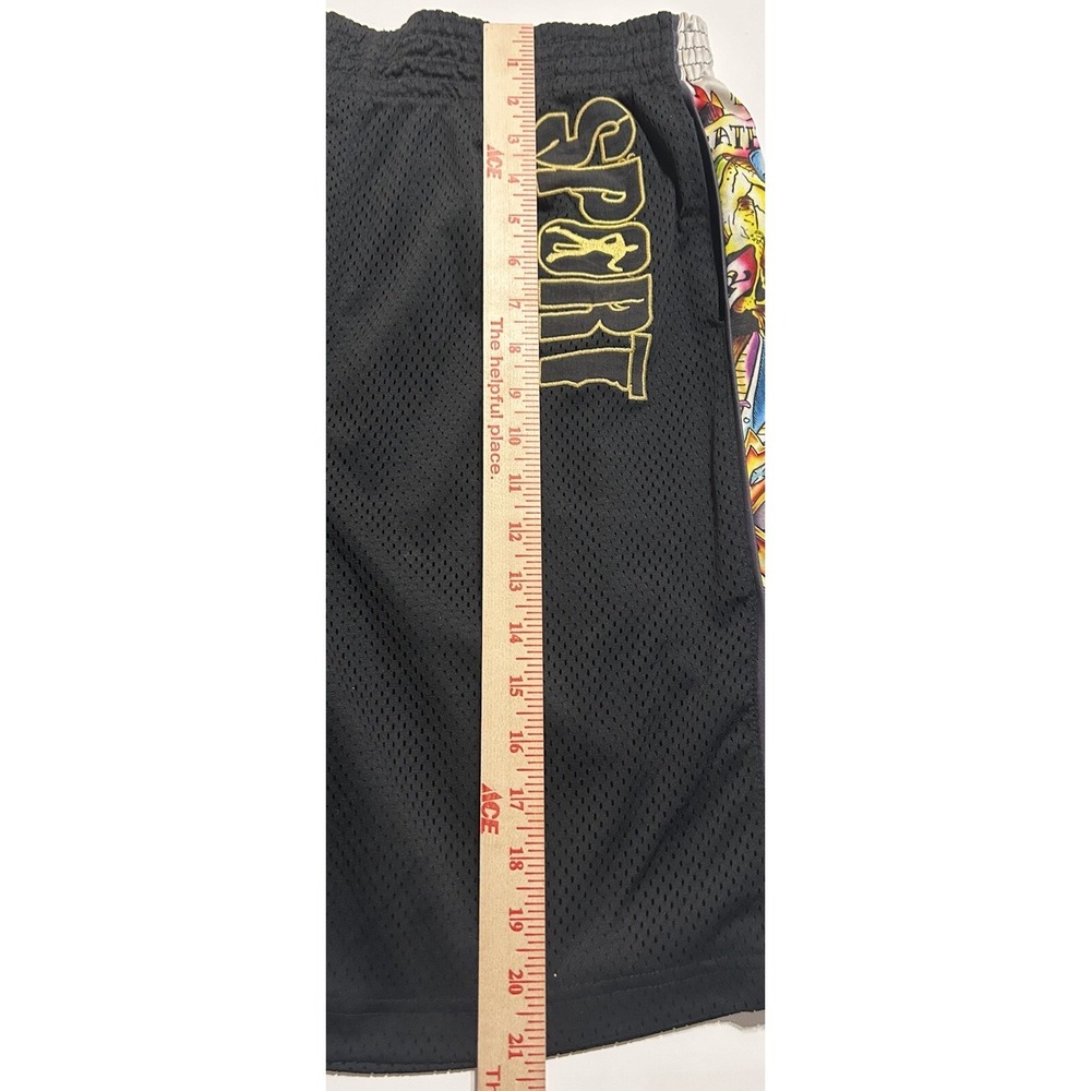 Ed Hardy Sport Shorts Men's Size XL Boxing Trunks Jersey style Training Y2K - Picture 11 of 12